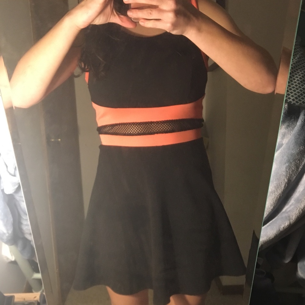 Charlotte Russe Black and pink formal/party dress